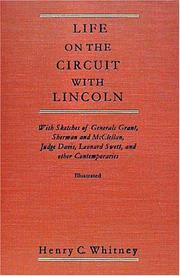 Front cover of Life on the circuit with Lincoln by Henry Clay Whitney