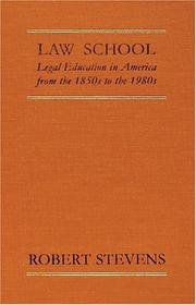 Cover of Law school by Robert Bocking Stevens