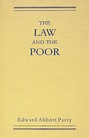 Front cover of The law and the poor by Edward Abbott Parry