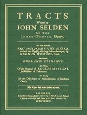 Cover of Tracts by John Selden