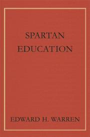 Cover of Spartan education by Warren, Edward H.