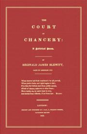 Front cover of The Court of Chancery by Reginald James Blewitt