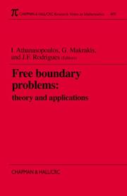Cover of Free boundary problems by Ioannis Athanasopoulos