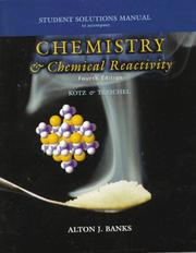 Cover of Student solutions manual to accompany Chemistry & chemical reactivity, fourth edition, Kotz & Treichel by Alton J. Banks