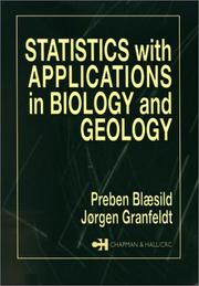 Front cover of Statistics with applications in biology and geology by Preben Blæsild