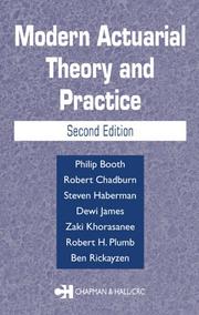 Cover of Modern actuarial theory and practice by Philip Booth