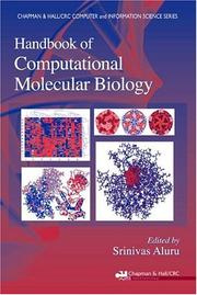 Front cover of Handbook of computational molecular biology by Srinivas Aluru