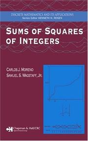 Front cover of Sums of squares of integers by Carlos J. Moreno