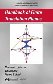 Front cover of Handbook of finite translation planes by Norman Johnson