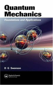 Cover of Quantum Mechanics by Donald Gary Swanson