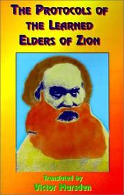 Front cover of The Protocols of Zion by Victor E. Marsden