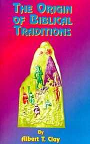 Front cover of The Origin of Biblical Traditions by Unknown