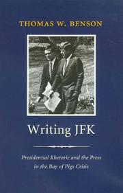 Cover of Writing JFK by Thomas W. Benson