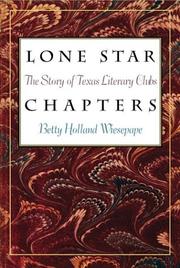 Front cover of Lone star chapters by Betty Holland Wiesepape