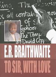 Front cover of To Sir, With Love by E. R. Braithwaite