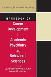 Front cover of Handbook of career development in academic psychiatry and behavioral sciences by Laura Weiss Roberts