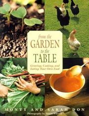 Front cover of From the garden to the table by Montagu Don