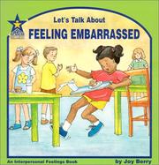 Cover of Let's talk about feeling embarrassed by Joy Berry