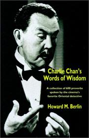 Front cover of Charlie Chan's Words of Wisdom by Howard M. Berlin
