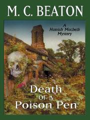 Front cover of Death of a Poison Pen by Marion Chesney