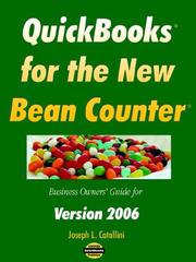 Front cover of QuickBooks for the New Bean Counter by Joseph L. Catallini