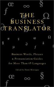 Front cover of The Business Translator by Dawn Montague