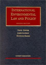Front cover of International environmental law and policy by Hunter, David