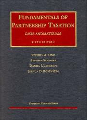 Front cover of Fundamentals of partnership taxation by Stephen A. Lind