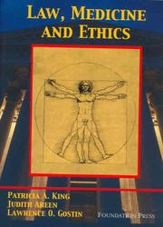 Front cover of Law, medicine and ethics by Patricia A. King