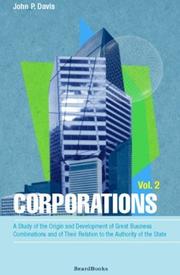 Cover of Corporations by John P. Davis