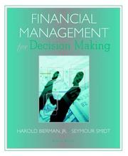 Cover of Financial management for decision making by Harold Bierman
