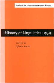 Front cover of History of Linguistics 1999 by International Conference on the History of the Language Sciences (8th 1999 Ecole normale supérieure de Fontenay-Saint-Cloud)