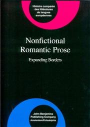 Cover of Nonfictional romantic prose by Steven P. Sondrup