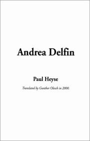 Cover of Andrea Delfin by Paul Heyse