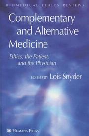 Cover of Complementary and Alternative Medicine by Lois Snyder