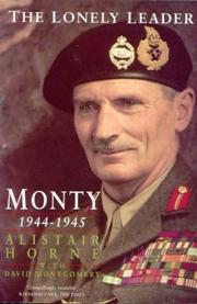 Front cover of The lonely leader by Alistair Horne