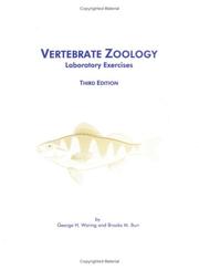 Cover of Vertebrate Zoology Laboratory Exercises by George H. Waring
