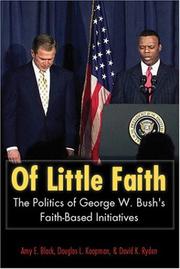 Front cover of Of little faith by Black· Amy E.