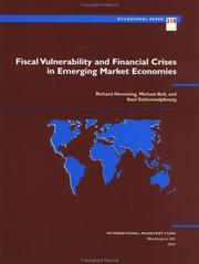 Front cover of Fiscal vulnerability and financial crises in emerging market economies by Richard Hemming
