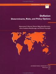 Cover of Deflation by Manmohan S. Kumar