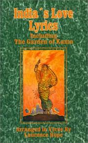 Front cover of India's love lyrics by Laurence Hope