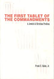 Cover of The First Tablet of the Commandments by Frank Eakin