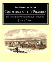 Front cover of Commerce of the prairies by Josiah Gregg