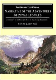 Front cover of Narrative of the adventures of Zenas Leonard by Zenas Leonard