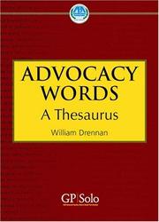 Cover of Advocacy words by William Drennan