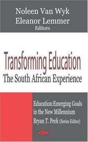 Front cover of Transforming education by Eleanor M. Lemmer