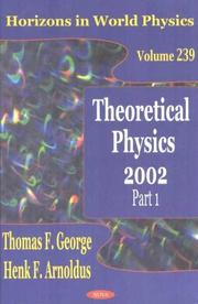Cover of Theoretical Physics 2002 by Henk F. Arnoldus