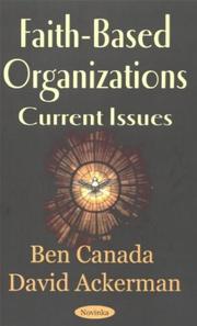 Cover of Faith-based organizations by Ben Canada