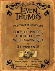 Front cover of Professor Winsnicker's Book of Proper Etiquette for Well-mannered Sycophants (Leven Thumps) by Obert Skye