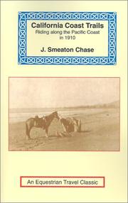 Front cover of California coast trails by J. Smeaton Chase